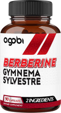 Agobi Berberina 500mg con Gymnema Sylvestre - Fórmula Super Concentrada - 90 Cápsulas