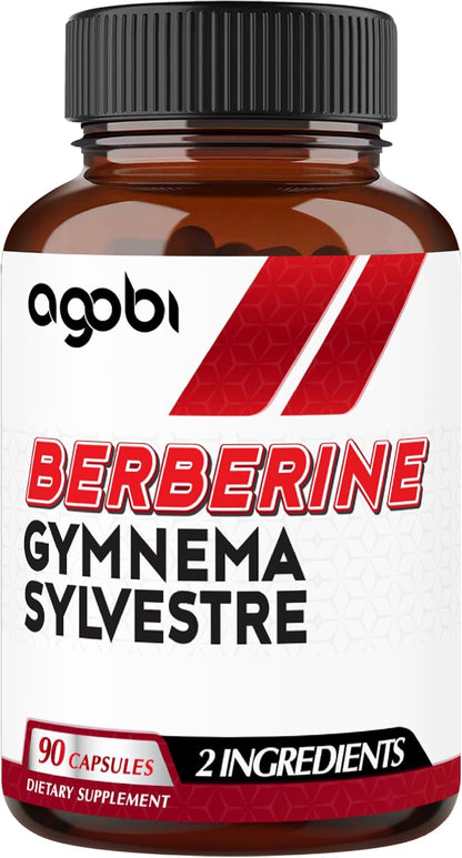 Agobi Berberina 500mg con Gymnema Sylvestre - Fórmula Super Concentrada - 90 Cápsulas – Image 1