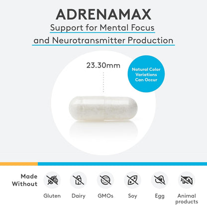 XYMOGEN AdrenaMax - L-Tirosina y NAC - – Concentración mental: La L-tirosina es un aminoácido precursor de la – Image 7