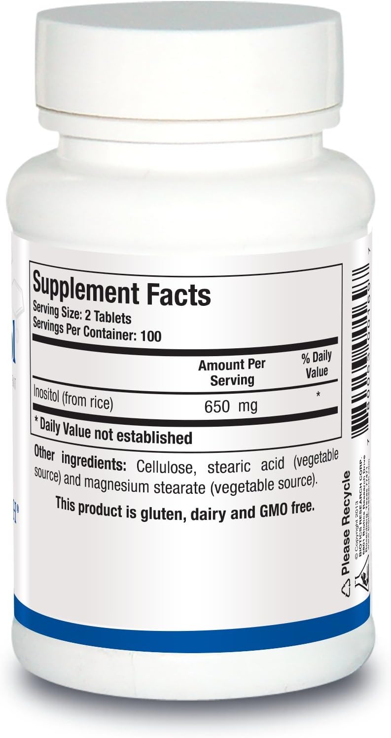 Biotics Research Inositol Sin Maíz, 200 Comprimidos
