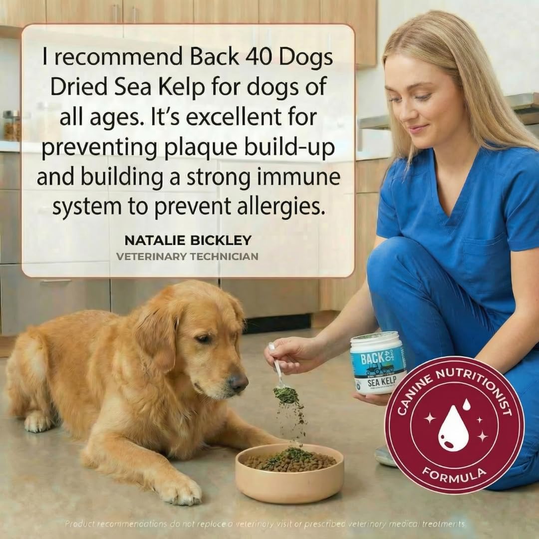 Organic Kelp Powder for Dogs - Alga Kelp Orgánica en Polvo para Perros y Gatos