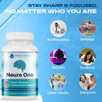 Neuro Brain Support Supplements for Memory - Cognitive Support Supplement - Boost Focus, Mood, Clarity, Concentration & Mental Speed - Brain Supplement for Adults - 60 Capsules