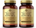 Solgar Super High Potency Biotina 10.000 mcg - 120 Cápsulas Vegetales (Pack de 2)