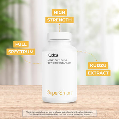 Supersmart - Extracto de Kudzu 500 mg – Salvado de arroz blanco: Fuente de fibra y nutrientes. – Image 3