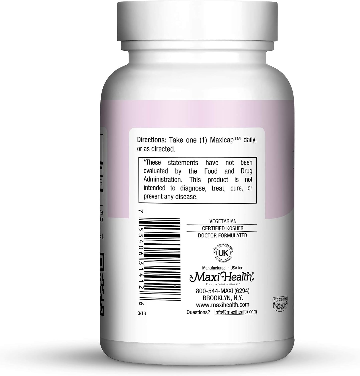 Maxi Health Biotin 5000 mcg – Biotin for Hair, Skin, and Nails – 120 Vegetarian Capsules
