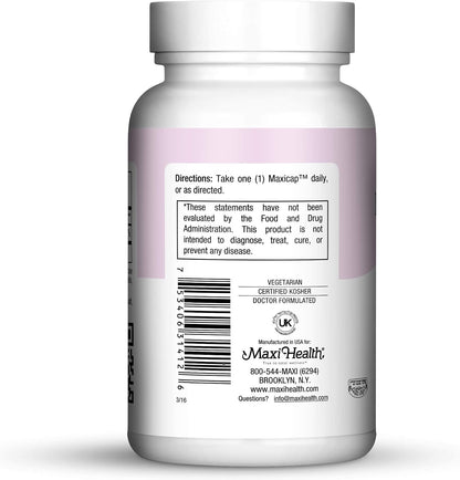 Maxi Health Biotin 5000 mcg – Biotina para Cabello, Piel y Uñas – 120 Cápsulas Vegetarianas – Image 3