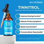 Tinnitrol Gotas para el Tinnitus - Alivio para Zumbidos en los Oídos - Suplemento Líquido Natural (1 Frasco)