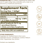 Solgar Vitamin E 268 mg (400 IU) - 100 Vegan Softgels - Natural Source - Non-GMO, Gluten-Free - 100 Servings