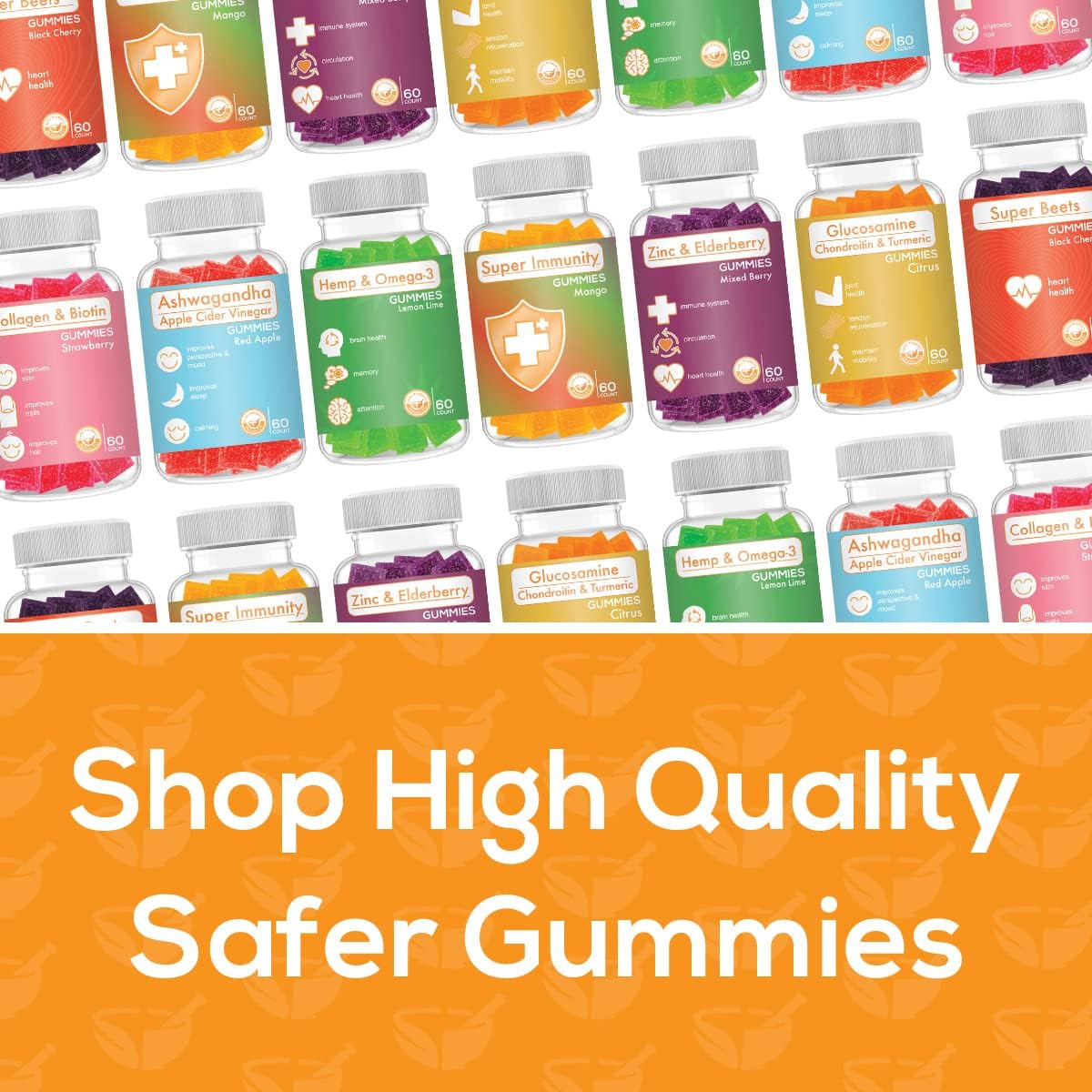 Safer Products Gominolas de Colágeno y Biotina – 60 unidades