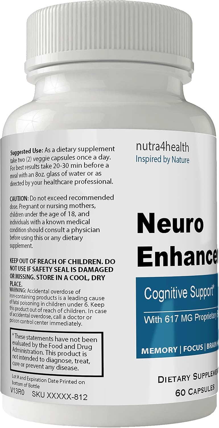 Neuro Enhancer – Potenciador Cognitivo para la Memoria y el Enfoque Mental – 60 Cápsulas