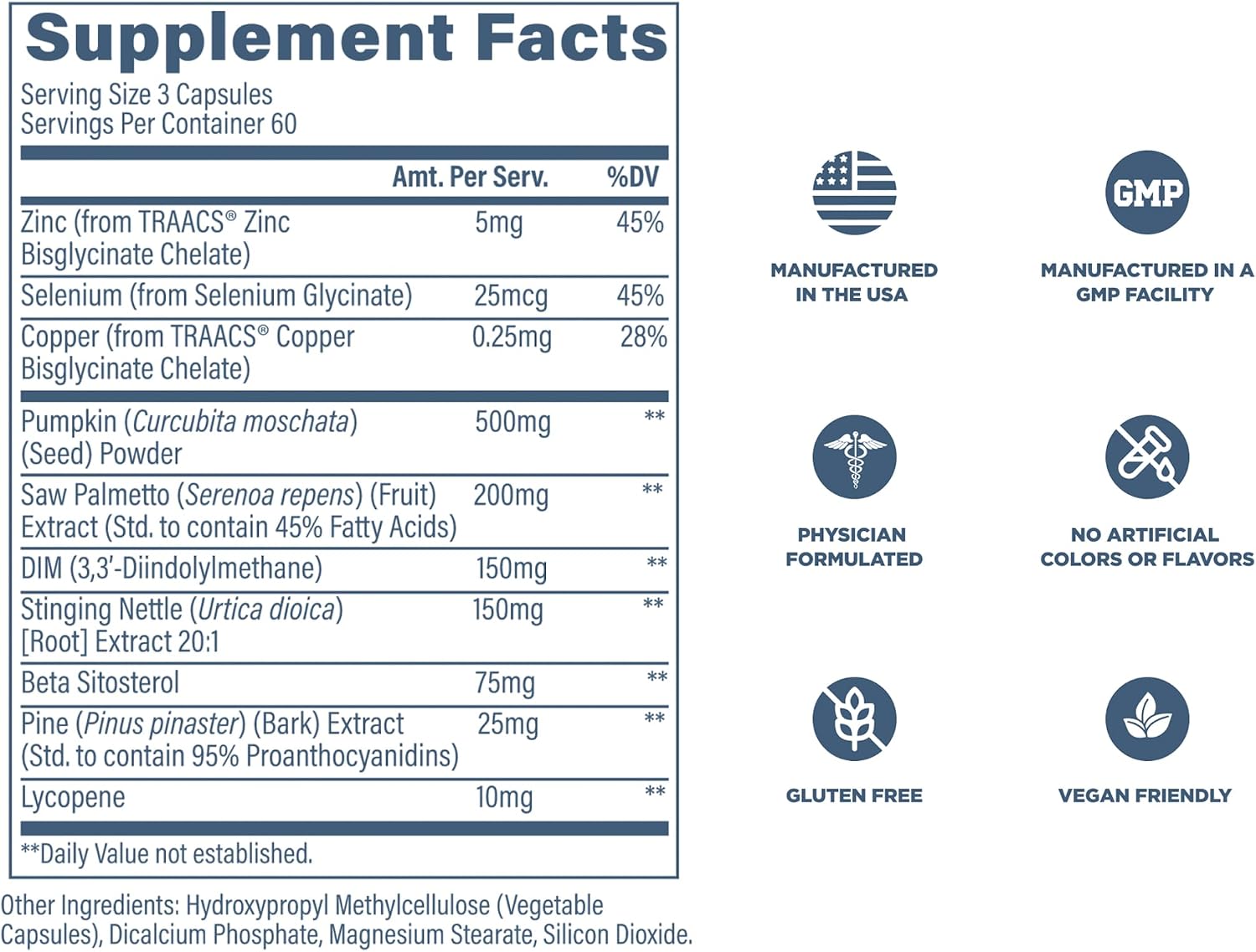 Revive MD Próstata – Suplemento con Saw Palmetto, Beta Sitosterol y Semilla de Calabaza (120 Cápsulas)