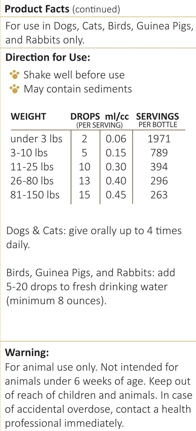 Amber NaturalZ Kochi Free Suplemento Herbario para Mascotas – 118 ml (4 oz)