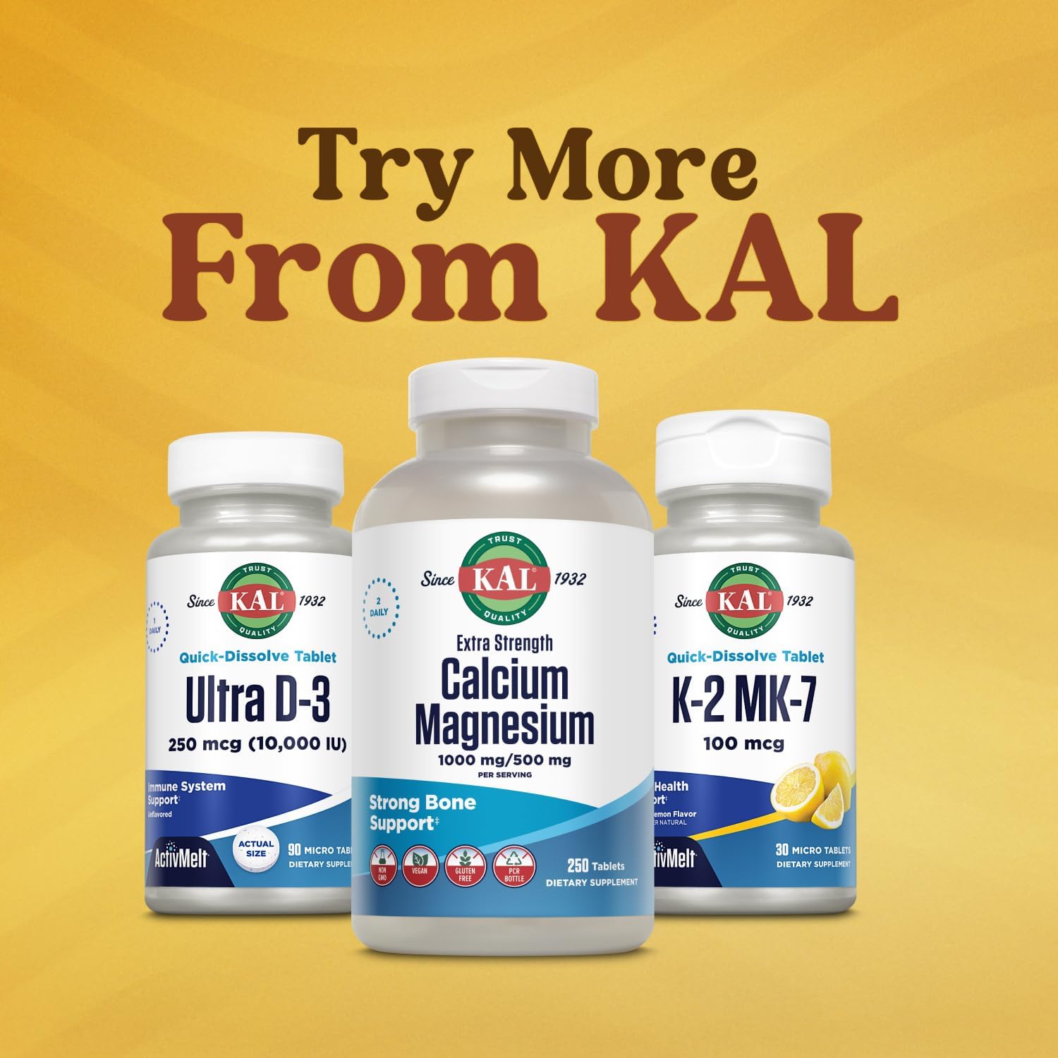 KAL Ultra Vitamina D3 10000 UI (250 mcg) - ActivMelt de Disolución Rápida - 90 Microcomprimidos