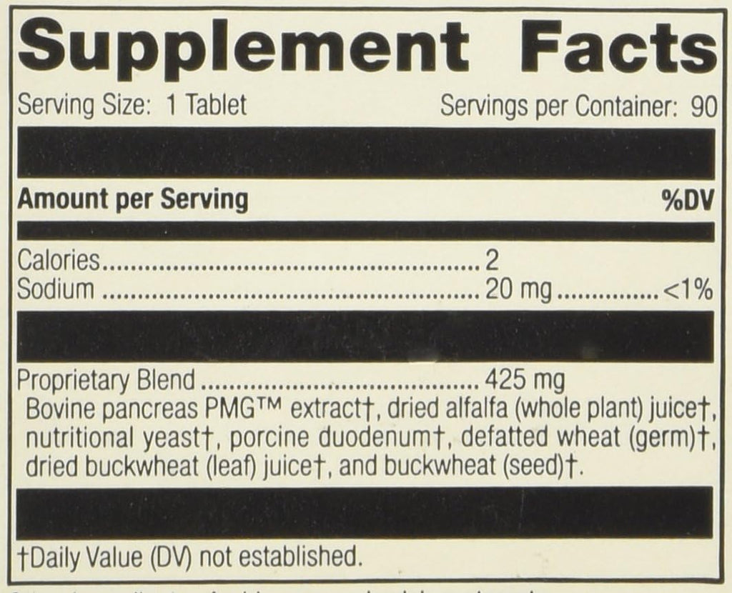 Standard Process - Pancreatrophin PMG® 90 comprimidos