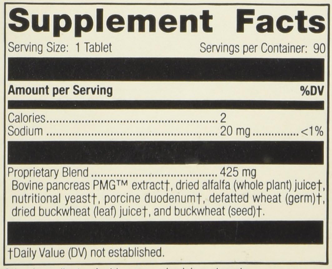 Standard Process - Pancreatrophin PMG® 90 comprimidos