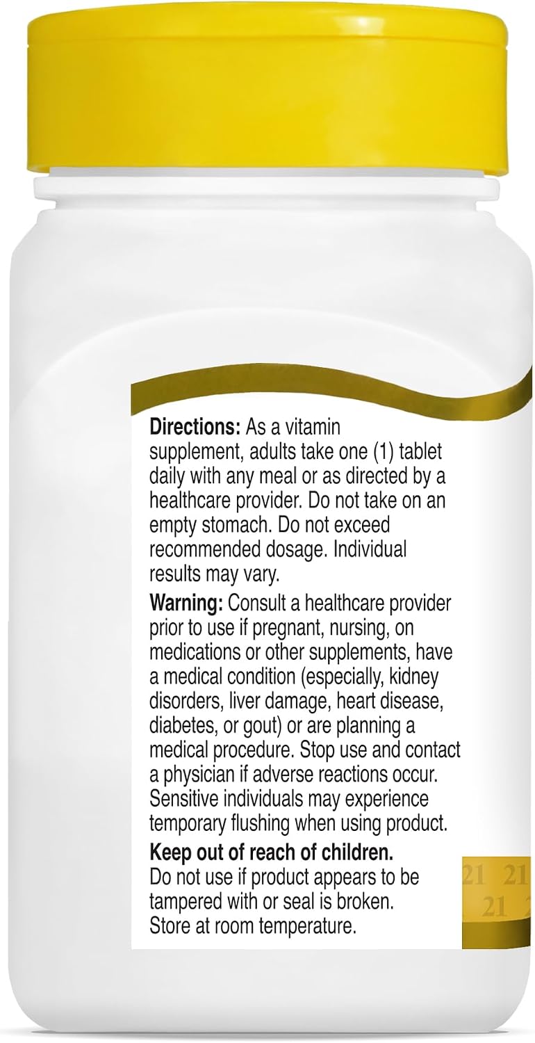 21st Century Niacina 250 mg – 110 Comprimidos (Paquete de 2)