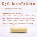 Advanced Vitamin D Women's Formula con Luteína y Biotina, 60 Cápsulas Vegetales