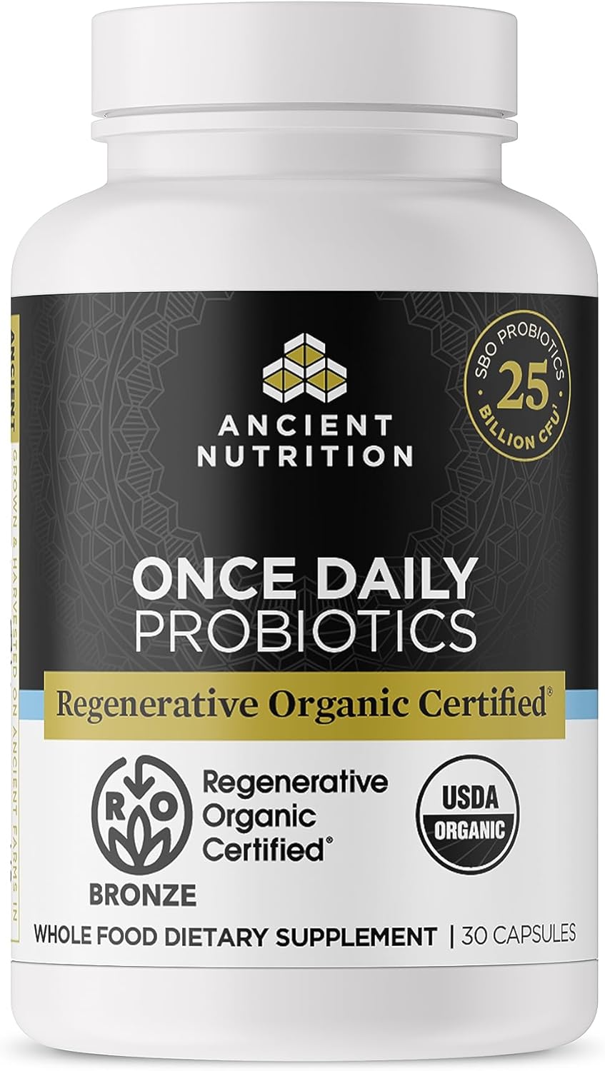 Ancient Nutrition Probiótico Recuperación Intestinal, 50.000 millones de UFC, 60 Cápsulas