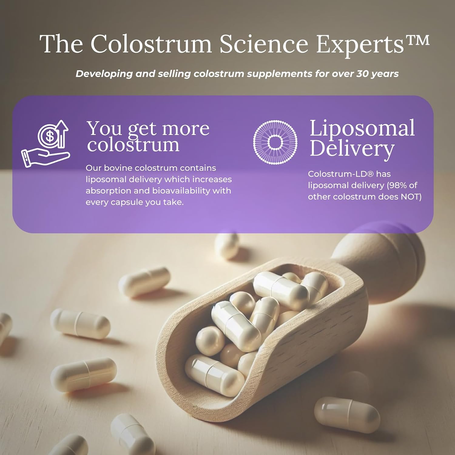 GastroDefense Stomach Armor - Prebiótico y Probiótico con Liposomal Colostrum-LD