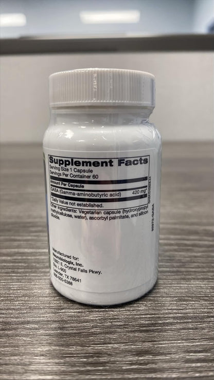 Neurobiologix GABA 500mg – 60 Cápsulas – – Cápsulas vegetales (veganas) – Image 2