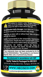 Mecisco Nattokinase con Trans-Resveratrol - 60 Cápsulas - No OGM, Sin Gluten