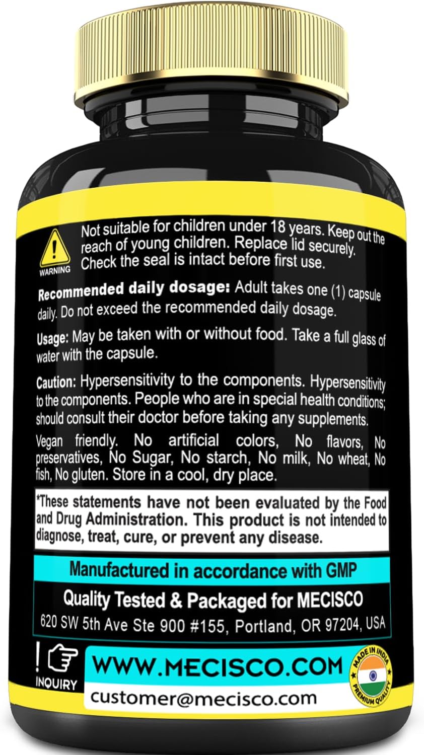 Mecisco Nattokinase con Trans-Resveratrol - 60 Cápsulas - No OGM, Sin Gluten