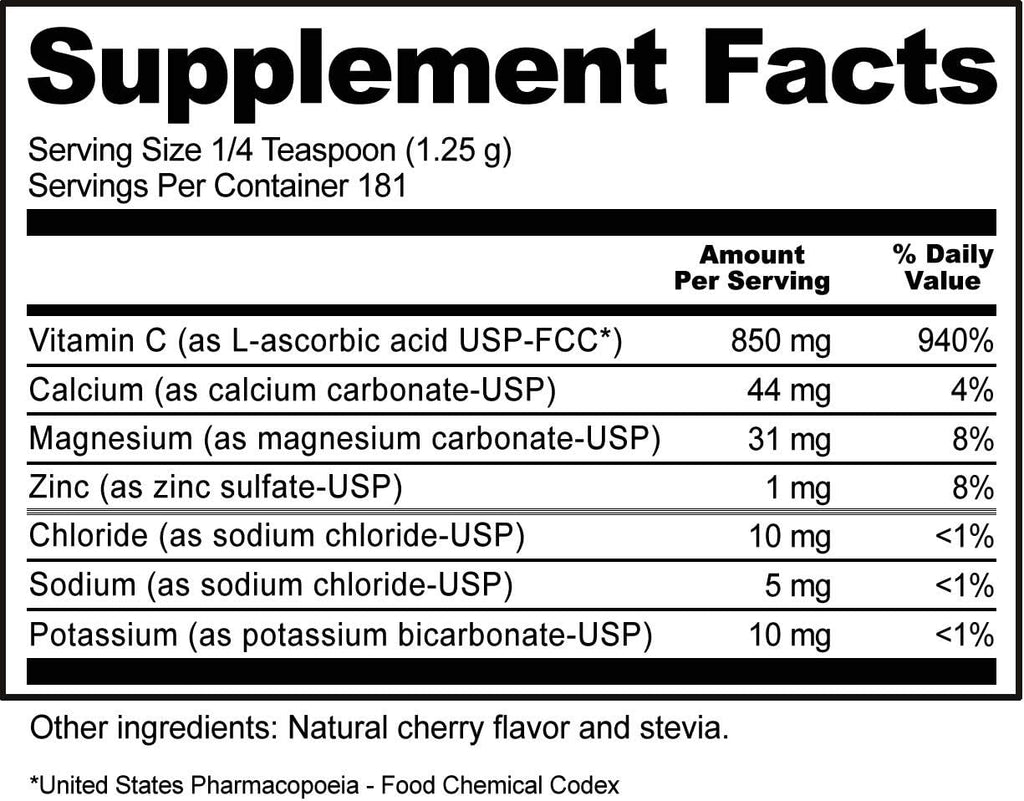 NutriBiotic Electro-C Cherry – Vitamina C y Electrolitos en Polvo, 8 oz