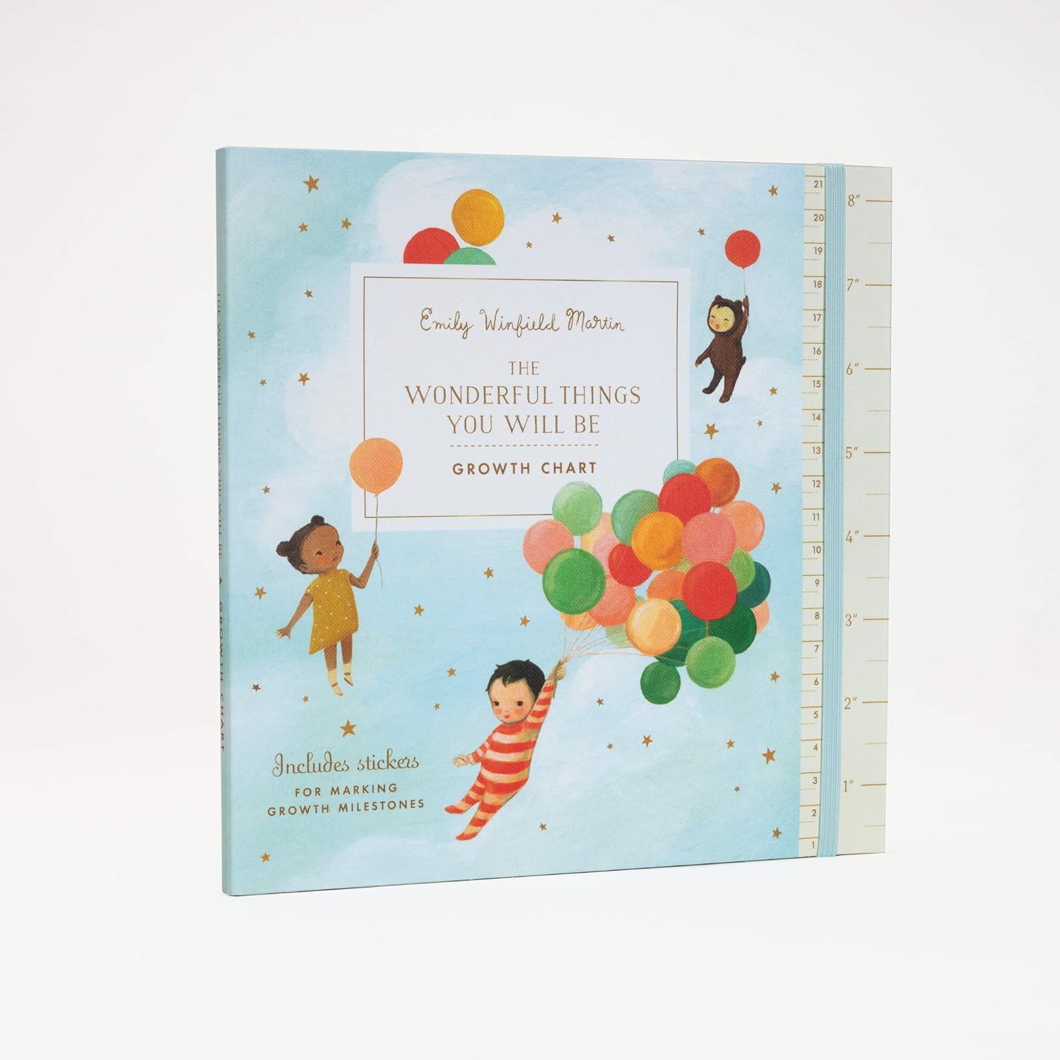 Tabla de crecimiento "The Wonderful Things You Will Be": Incluye pegatinas para marcar los hitos de crecimiento