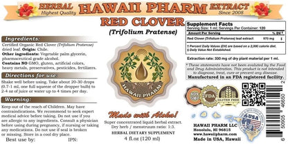 HawaiiPharm Trébol Rojo (Trifolium Pratense) Extracto Líquido, 118 ml – Image 2