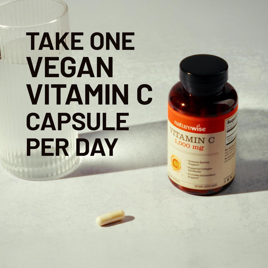 NatureWise Vitamina C 1000 mg - 60 Cápsulas Veganas