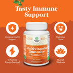 Potent Daily Multivitamin Gummies for Adults - Gominolas Multivitamínicas para Adultos - Natures Craft - 180 Gominolas