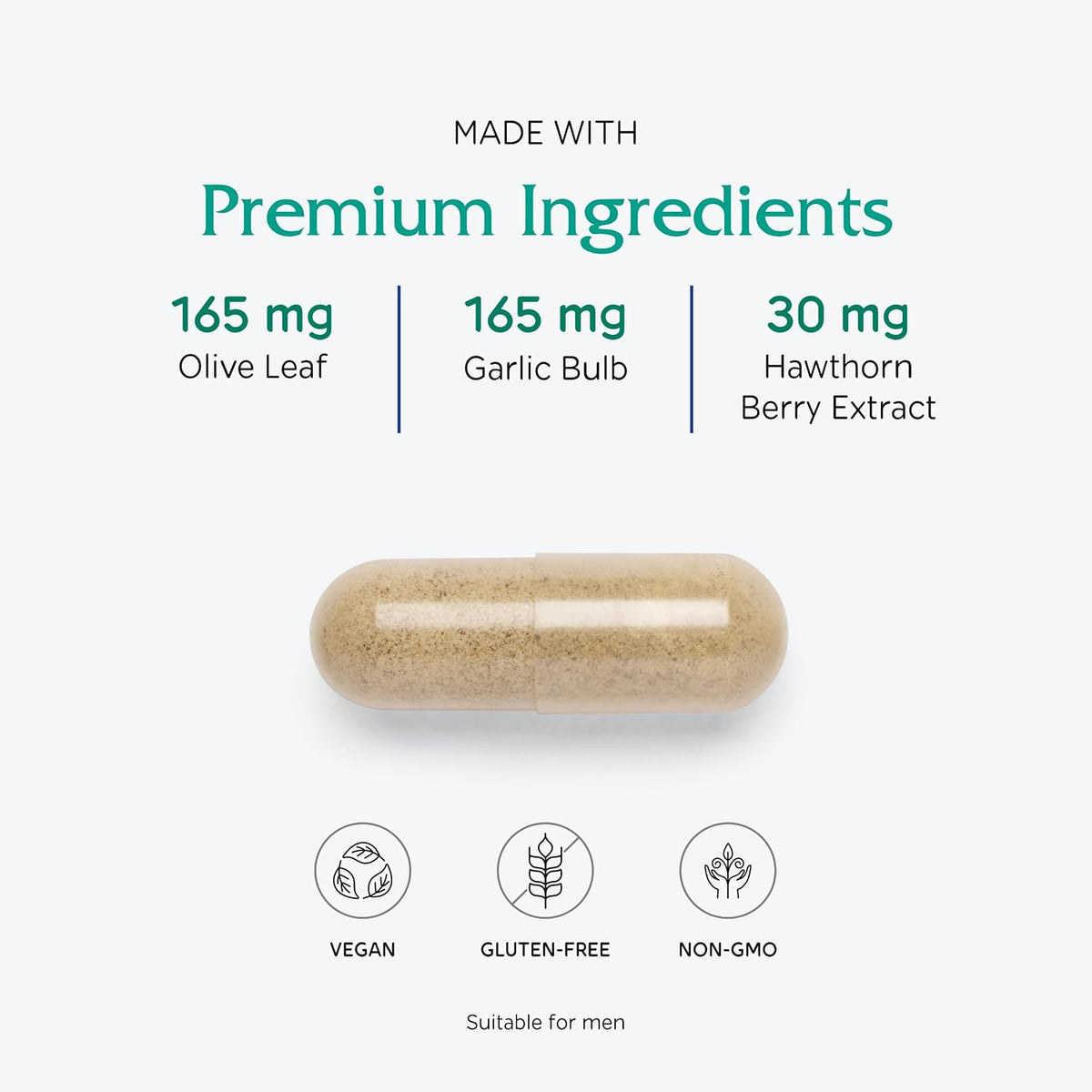 Vitanica Rauwolfia Extra, Suplemento de Apoyo Cardiovascular, Vegano, 90 Cápsulas – Image 4