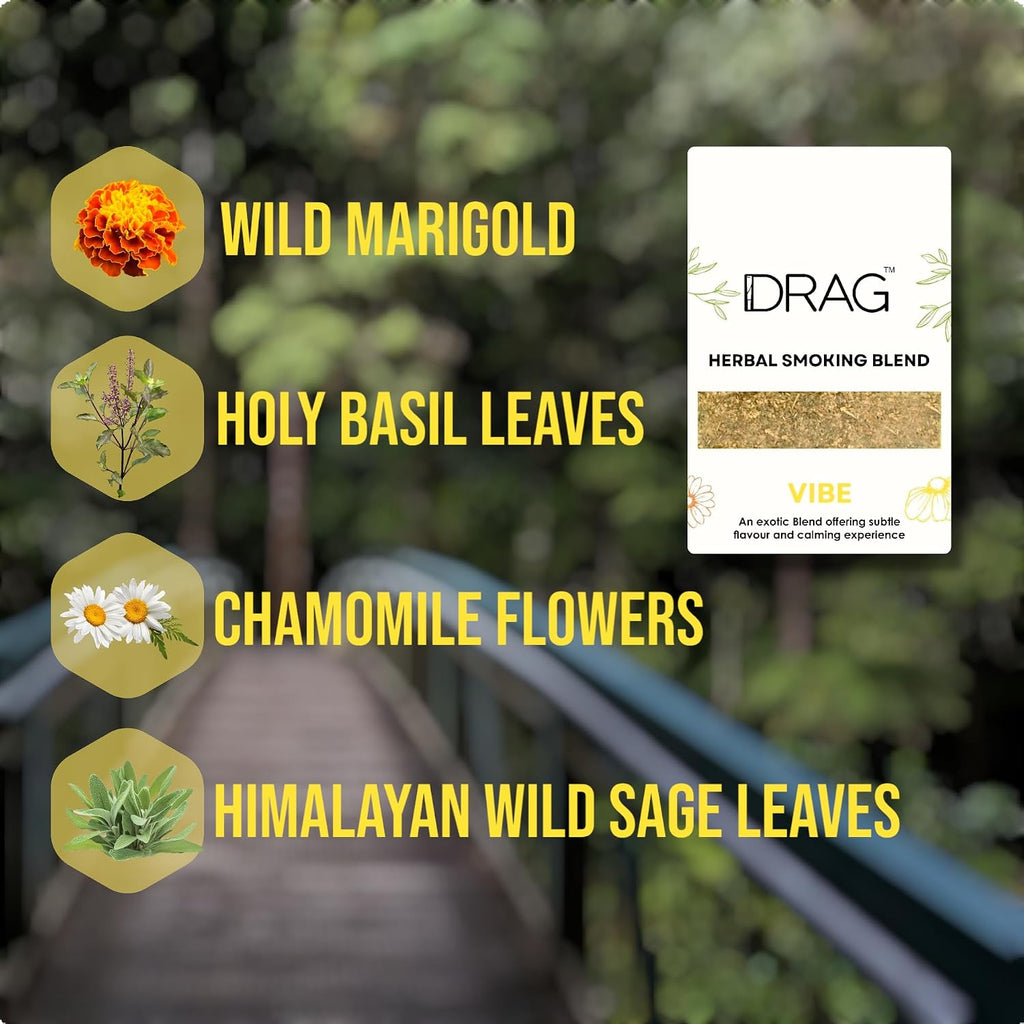 Mezcla de Hierbas para Fumar - Drag (Mezcla de Flores y Hierbas Exóticas) 10g