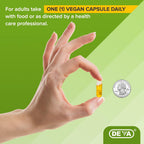 DEVA Aceite de Semilla de Chía Vegano, Rico en Omega 3, 6 y 9, Prensado en Frío y Sin Refinar, 90 Cápsulas (Pack de 2)