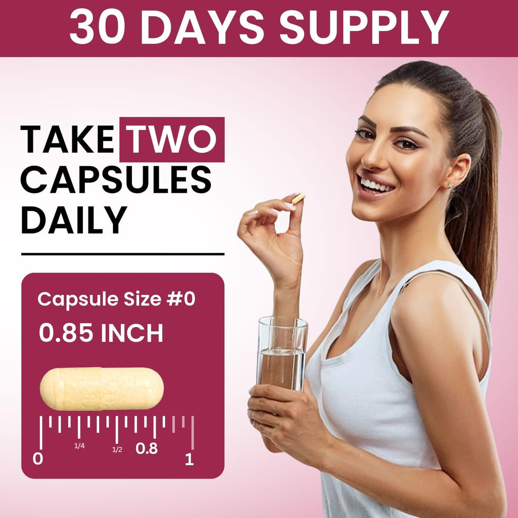 Complejo de Vitamina B12 con Ácido Hialurónico, Colágeno y Folato – 25000 mcg (5000 mcg Metilcobalamina) – 60 Cápsulas