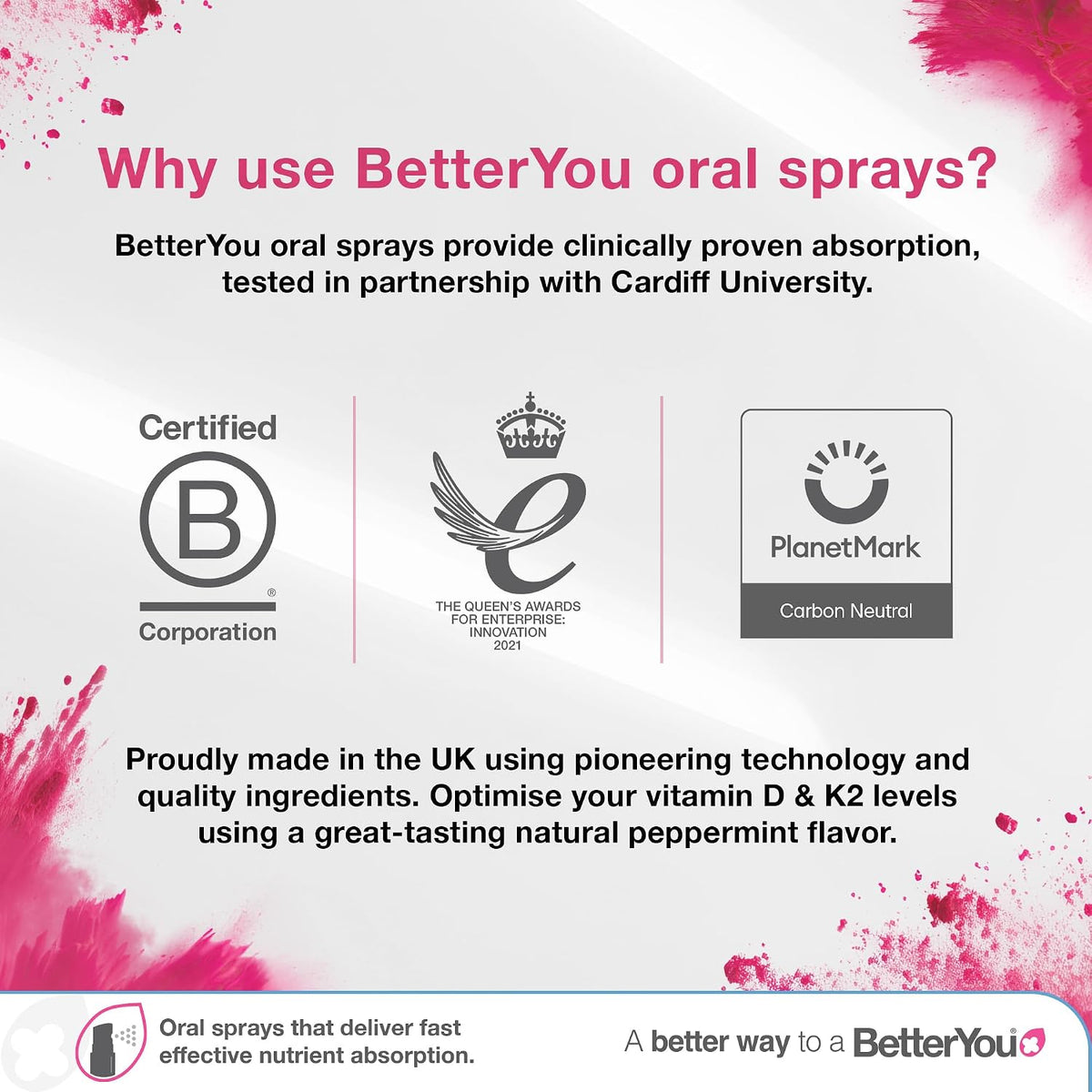 Better You Dlux 1000 Vitamin D Spray 15ml – La absorción y utilización normal del calcio y del fósforo. – Image 6