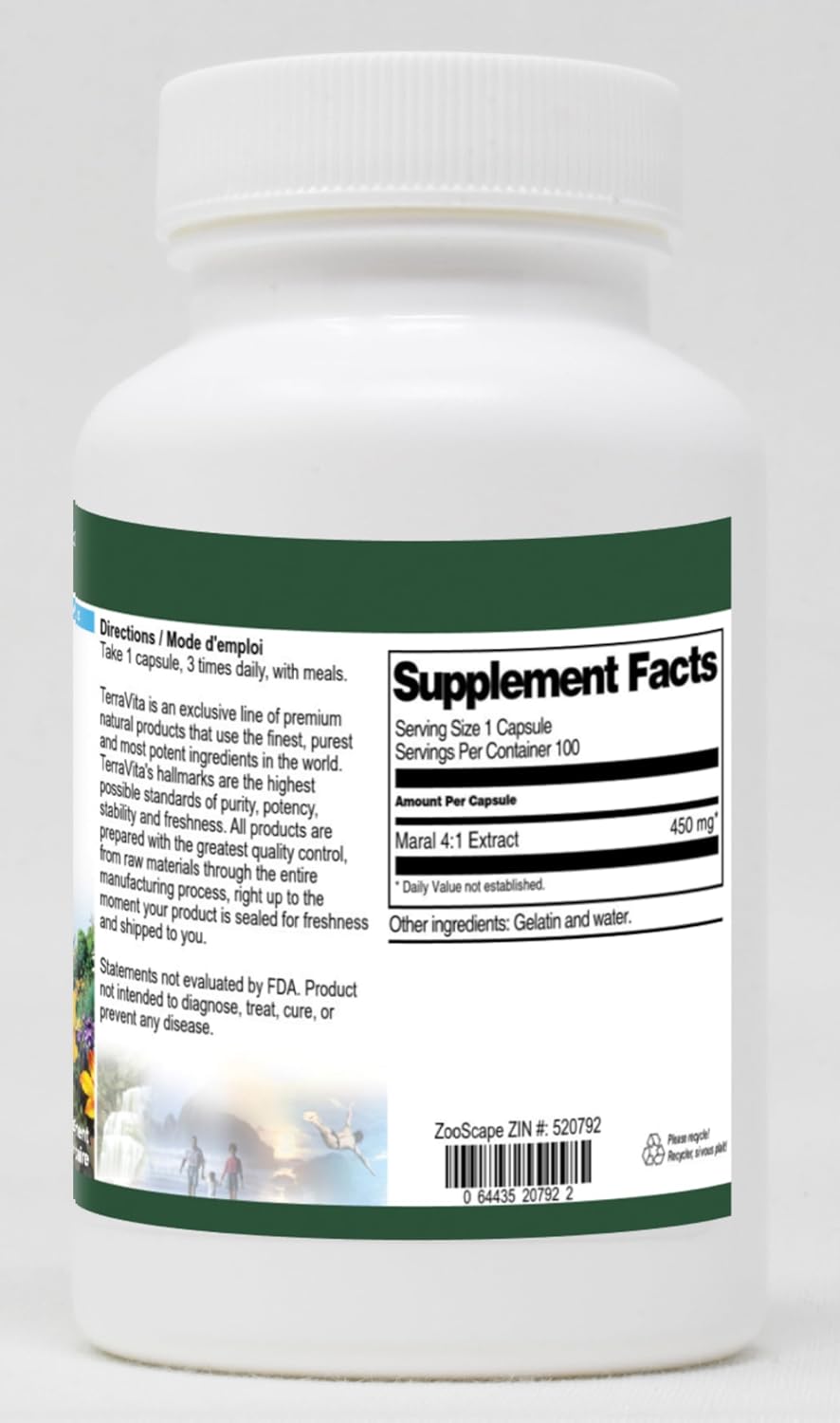 Maral 4:1 450 mg - 100 Cápsulas - Terravita