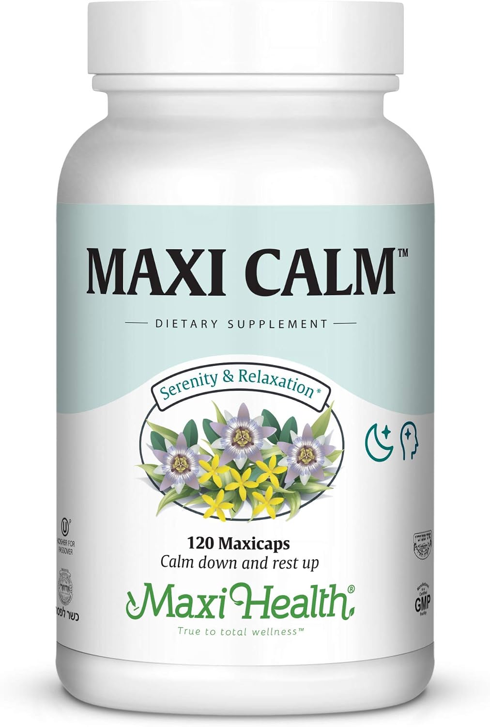 Maxi Kosher Calma y Relajación, 120 cápsulas