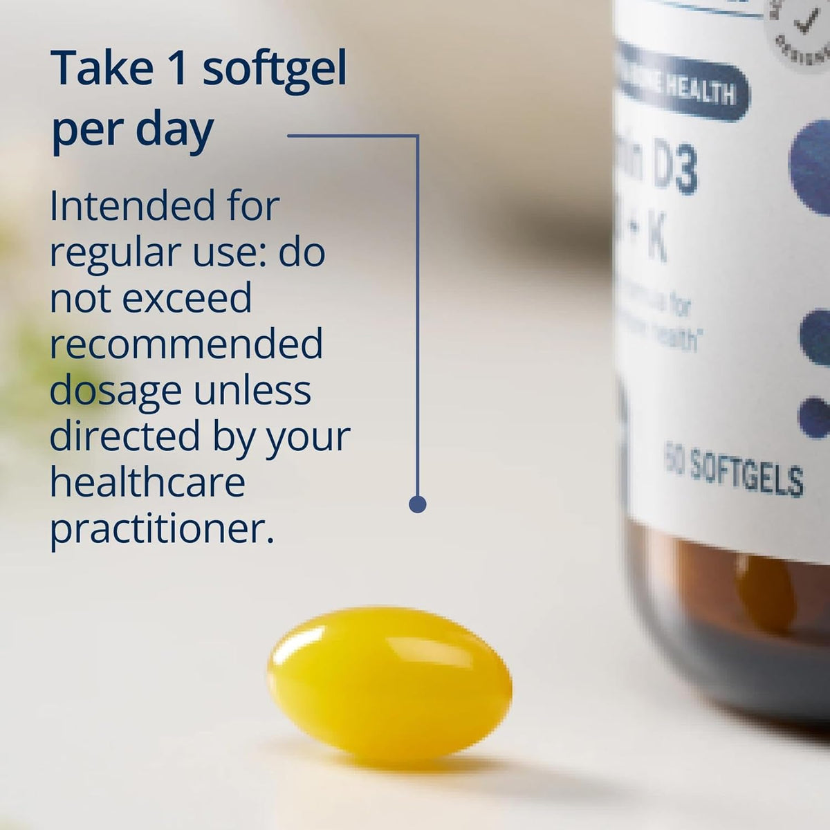Metagenics Vitamina D3 y K2 10.000 UI con – La vitamina D contribuye al mantenimiento de los niveles normales de – Image 6