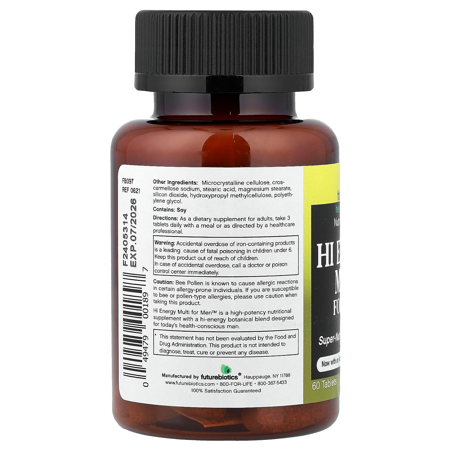 Futurebiotics Multi Energy para Hombres – 60 Tabletas