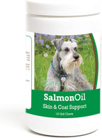Healthy Breeds Snacks Blandos de Aceite de Salmón para Perros Miniature Schnauzer, 120 Unidades