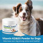 Suplemento de Vitaminas K2 y D3 para Perros – 60g