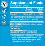The Vitamin Shoppe Vitamina E 400 UI - 120 Cápsulas Blandas