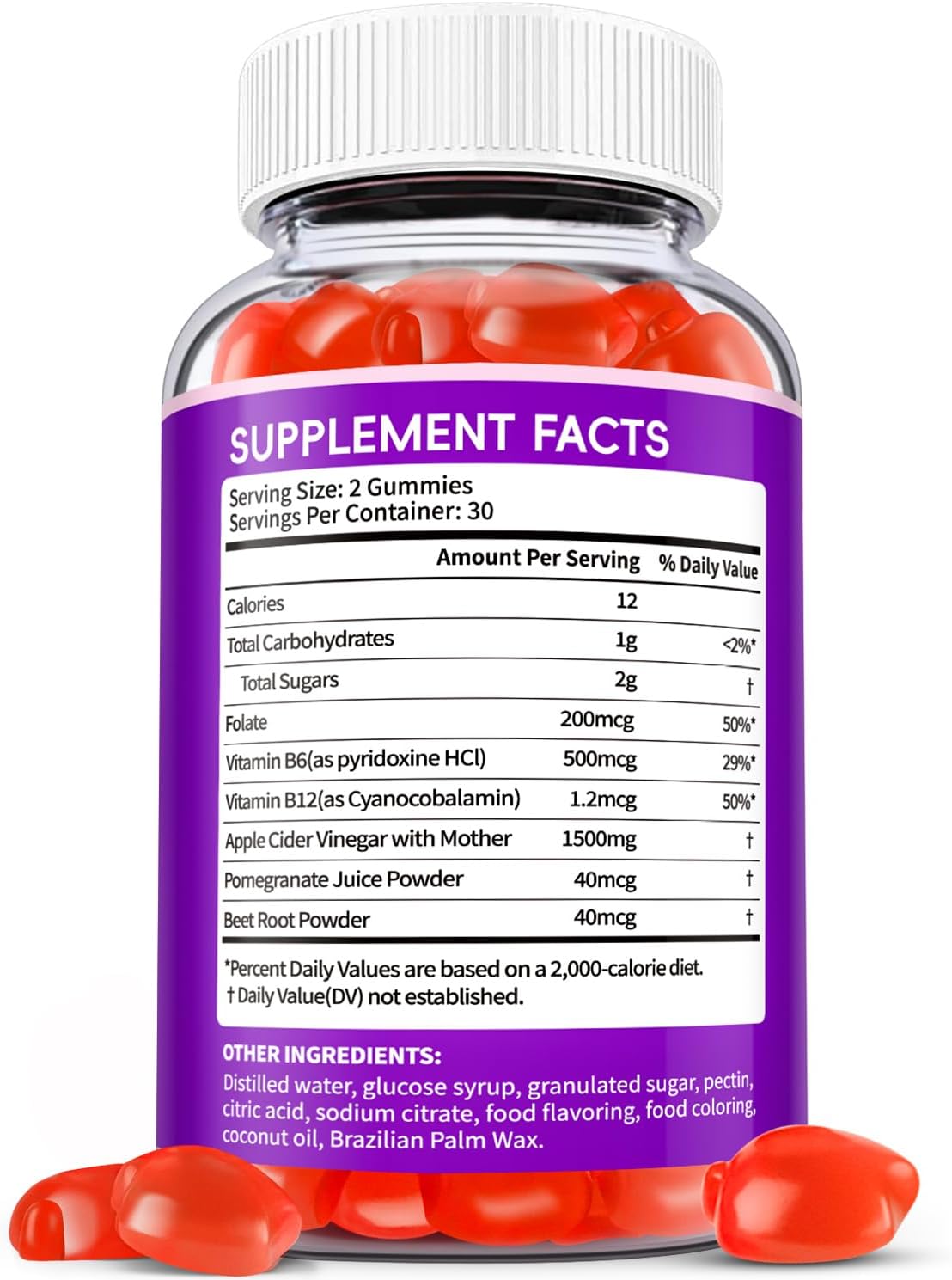 EDUDYF Keto ACV Gummies - Gominolas de Vinagre de Manzana Orgánico con Probióticos - 120 Unidades