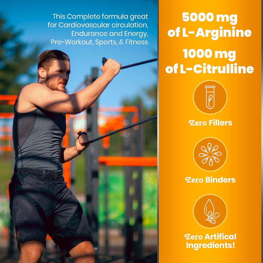 Simply Natures Pure Cardio Heart Health — Polvo para Impulsar el Óxido Nítrico con L-Arginina 5000 mg, L-Citrulina 1000 mg y Espino Blanco, Sabor a Cereza (477 g)