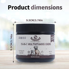 Best Buddy Multivitamin 15-en-1 Snacks para Perros y Gatos, Suplemento Completo para la Salud con Apoyo Articular + Enzimas Digestivas, Vitaminas y Suplementos para Perros sin Cereales para Piel y Pelaje (Tocino/Cerdo, 225g)