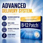 Vita Sciences Parche de Vitamina B12 - Fórmula de Fuerza Extra para Hombres y Mujeres, 1 Mes de Suministro