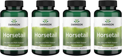 Swanson Cola de Caballo - Suplemento Herbal para Cabello, Piel y Uñas - 90 Cápsulas de 500 mg (2 Envases) – Image 8