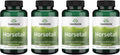 Swanson Horsetail – 90 cápsulas (500 mg) – Paquete de 4