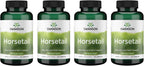 Swanson Horsetail – 90 cápsulas (500 mg) – Paquete de 4